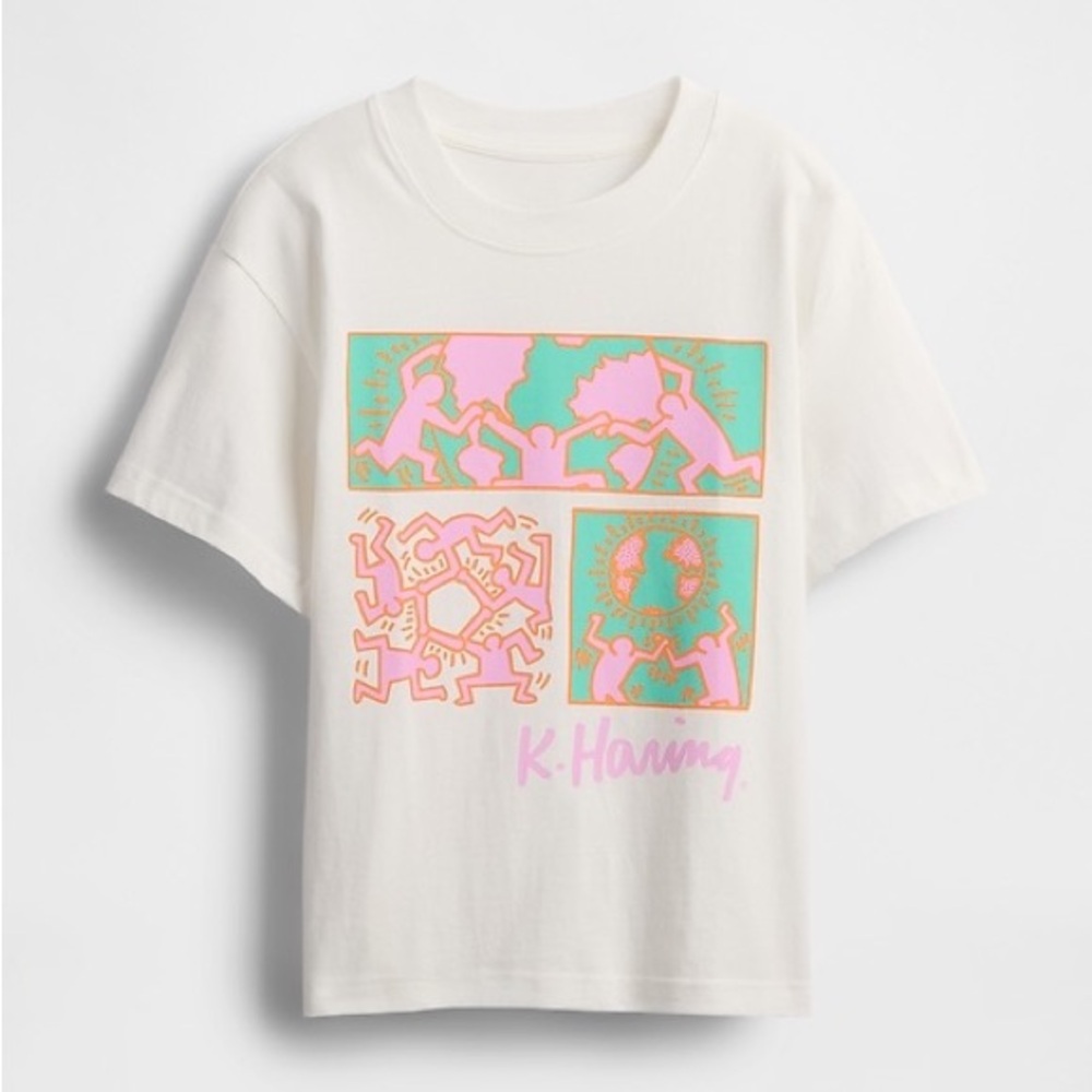 NWT Gap x Keith Haring Limited Edition Relaxed Graphic T-Shirt sz. XL